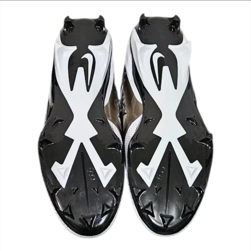 Nike Alpha Menace 4 Pro White Black Football Cleats Men's Size 16 FZ7702-105 New